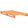 vidaXL Giroletto in Pallet Marrone Legno Massello di Pino 100x200 cm