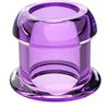 CIONIC Plug anale Plug anale con perline anali sbirciate cave con tappo Expander Tunnel Trasparente Dilatazione dell'ano Gay per adulti (Viola L)