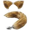 CIONIC Plug anale Giocattoli del sesso anale Tail Butt Plug Set con forcina Kit anale Coda anale Massaggiatore prostatico Plug anale BDSM Coppie Cosplay (Stile 5)
