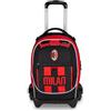 Seven Trolley Scuola Jack 3 Ruote Milan, Nero, 33 L, Scomponibile, Cross-over System, 3 in 1, Uso Zaino, Tasca frontale, Scuola elementare e media, Bambino, Ragazzo, Calcio, Prodotto ufficiale