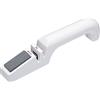 KitchenCraft Affila Lame da Cucina per Coltelli e Forbici, Design 3 in 1, Facile da Usare, 22 x 3 x 4,5 cm, Bianco