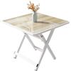 CREVICOSTA QUALITY MARK MARCAS DE CALIDAD - Tavolo quadrato pieghevole stampato a iniezione da 60 x 60 x 50 cm (legno)