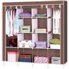 CREVICOSTA QUALITY MARK MARCAS DE CALIDAD - Armadio portabiancheria in tessuto portatile con 4 barre da appendere (marrone)