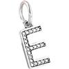 LES FOLIES DI PAOLA GRIECO Charm Lettera E Iniziale Nome Ciondolo Pendente in argento 925 - Les Folies per Pandora