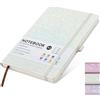 OFFCUP Taccuino A5 a Righe, Quaderno 192 Pagine,Carta Spessa da 80 g/m² | Quaderni con Copertina Rigida in PU Chiusura ad Elastico, Diario per Ufficio Scuola Lavoro Scrittura Apprendimento Viaggi