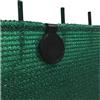 edenvista Clips di Fissaggio trattati Anti-UV per Rete frangivista da 90 a 350 g/m2 | Lotto di 200 Pezzi, Colore Nero.
