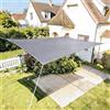 HAIKUS Tenda a Vela Ombreggiante Rettangolare 3x4 m, Traspirante, Tela Telone Telo Ombreggiante 4x3 m, Tenda da Sole per Esterno, Giardino, Terrazzo, Grigia Chiara