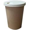 Nicoletti Coffee Nicoletti 50 Pz Bicchieri Carta Medio Grandi per bevande calde o fredde Te Caffe americano Cappuccino Brodo Tazze da asporto con coperchio opzionale 180 CC A