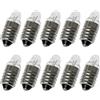 SQXBK 10PCS Mini Vite Base Lampadine E10 Torcia Lampadine Luce Mini Lampade per la Casa Esperimento Circuito Elettrico Accessori di Prova