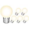 ENUOTEK Lampadina LED E27, 4W 540Lm Piccolo Globo G45/P45, Lampadine Attacco a Vite E27 LED Bianco Caldo 3000K, Equivalente a 40W Lampadine Alogene, Angolo di Luce a 360°, Non Dimmerabile, Pacco da 6