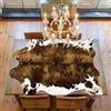 Aoczes Grande tappeto in finta pelle di vacchetta, 1,4 x 1,6 m, stampa animalier, tappeto per cowboy, cowgirl, camera da letto, soggiorno, camera dei bambini, ufficio, tavolo, decorazione occidentale