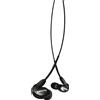 Shure SE215-K, auricolare, 22 - 17500 Hz, 107 dB, con cavo, placcato in oro, nero