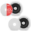 Pyle PDIC60, 2.0 canali, cavo, 125 W, 65 - 22000 Hz, 4-8 ohm, bianco