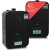 Pyle 2 altoparlanti impermeabili compatibili con Pyle PDWR30B Water Proof nero, 150 W rms 300 3 att max. per piscina, barca, mare, casa, ristorante, pizzeria