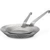 Gsw Set di padelle GSW Gastro tradizionali in ferro forgiato, 2 pezzi, ferro, padella ø ca. 20 x H 3,0 cm / ø ca. 28 x H 3,8 cm