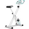 Ultrasport Bicicletta da esercizio pieghevole Ultrasport F-Bike - Extra silenziosa, con sella imbottita in schiuma e display LCD - Biciclette da esercizio per uso domestico, bicicletta pieghevole, cyclette, bici da (rosa)