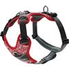 Hunter Imbracatura Hunter Divo Reflect, colore:rosso/grigio, taglia:L