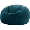 Icon Beanbags icon Classic Bean Bag Kingston, Cord Cuddle Chair Bean Bag per il soggiorno, Blu Verde - Germany