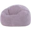 Icon Beanbags icon Pouf classico Bean Bag Kingston, poltrona in velluto a coste Pouf per il soggiorno, viola - Prodotto in Germania