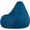 Bean Bag Bazaar Sedia reclinabile a sacco per interni e per esterni, blu verde, borsa a sacco per adulti e bambini, poltrona a sacco per interni e per esterni con imbottitura - Germany