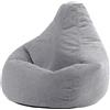 Icon Beanbags icon Bean Bag Bean Bag Dalton, Grigio, Corda, Grande, Beanbag per il soggiorno, la camera da letto, Sedia a sacco per adulti - Germany