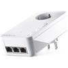 devolo LAN Powerline Adapter, adattatore Magic 2 LAN a tripla espansione - fino a 2.400 Mbps, ideale per il gioco, connessione LAN 3x Gigabit, dLAN 2.0, bianco