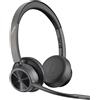 POLY Voyager 4320 Cuffie USB-C, wireless, per ufficio/centro chiamate, nero
