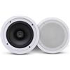 Pyle Pair 20,3 cm altoparlante Bluetooth da incasso a parete e a soffitto, sistema di altoparlanti domestici universali a 2 vie, connettori rapidi a molla, 250 W