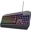 Trust GXT 836 EVOCX, dimensioni standard (100%), con cavo, USB, tasti a membrana, LED RGB, nero