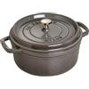 STAUB, pentola a cottura lenta in ghisa, adatta a tutti i tipi di fornelli, inclusa l'induzione, forma rotonda, diametro 18 cm, capacità 1,7 litri