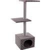 Flamingo Albero per graffiare per gatti Flamingo Simon - Grigio - 54 x 34,5 x 105 cm - La più ampia selezione di prodotti di alta qualità
