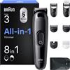 Braun Set di rifinitori Braun Series 3 8 in 1 con lama ultra affilata, pacchetto di 14 rasoi per barba, un vero concentrato di potenza