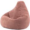 Icon Beanbags icon Bean Bag Bean Bag Dalton, rosa, corda, grande, Beanbag per il soggiorno, la camera da letto, sedia a sacco per adulti - Germany