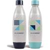 SodaStream: 2 bottiglie da 1 litro per acqua frizzante e soda | Tecnologia Snap & Lock
