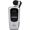 SQUADO Cuffie wireless in-ear Bluetooth con clip, cavo retrattile e microfono