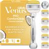 Gillette Rasoio da donna Gillette Venus Pro ComfortGlide con profumo di cocco e 6 lame