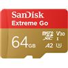 SANDISK 64GB Extreme Go, scheda Micro SDXC (compatibile con smartphone e tablet Android)