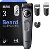 Braun Regolabarba Braun Series 3 4 accessori 40 impostazioni di lunghezza lame ultra affilate