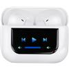 Grundig Cuffie Wireless Bluetooth 5.4 - Cuffie Bluetooth con microfono - Bluetooth In Ear con cancellazione del rumore - Custodia di ricarica touchscreen con display LED e cavo Type-C