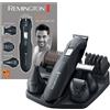 Remington Set di taglia capelli e rifinitore per barba Remington [include stazione di ricarica] per capelli del viso e del corpo (5 pettini da 1 a 12 mm, pettine regolabile da 2 a 16 mm, rifinitore di precisione, mini rasoio, rifinitore per naso e …