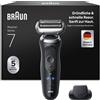 Braun Rasoi elettrici Braun Series 7 da uomo, rasoio elettrico con 60 minuti di autonomia + accessorio rifinitore. Rasoio senza fili per rasatura a secco e con acqua 72-N1200si
