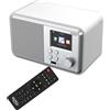 Xoro XOR400910 Xoro DAB 300 Internet Radio IR DAB+ BT USB Farbdisplay weiß