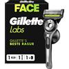 Gillette Rasoio da uomo Gillette Labs con spazzola esfoliante, impugnatura riutilizzabile e lubrificante
