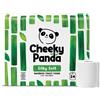 Biogo Carta igienica, in bambù, a 3 strati, rotolo piccolo, confezione da 24 rotoli, marca CHEEKY PANDA, colore bianco