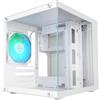 Mars Gaming MC-CUBEW, Mini tower, Bianco, micro ATX, Mini-ITX, 29,2 mm, 27,6 mm, 28,7 mm