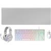 Mars Gaming MCP-RGB3W, cavo, USB, tastiera a membrana, layout QWERTY, LED RGB, colore bianco