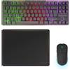 Mars Gaming MCPWTKLPT, Wireless, Wireless RF + USB, Tastiera a membrana, Layout QWERTY, Illuminazione RGB LED, Colore: Nero