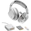 Glorious Gaming GHS Wireless InfinitePlay, cuffie wireless per il gaming, 320 g, con microfono, colore bianco