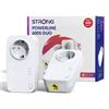 Strong Powerline 600S Duo, 600 Mbit/s, connettore di tipo C, Ethernet Gigabit, standard HomePlug AV, colore bianco, dimensioni 74 mm
