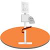 Puremounts Supporto per tablet PureMounts, con serratura, corpo in acciaio, standard VESA 75x75